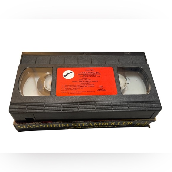 Mannheim Steamroller Christmas VHS AVG-V1985 HI-FI Stereo American Gramaphone - Picture 4 of 4